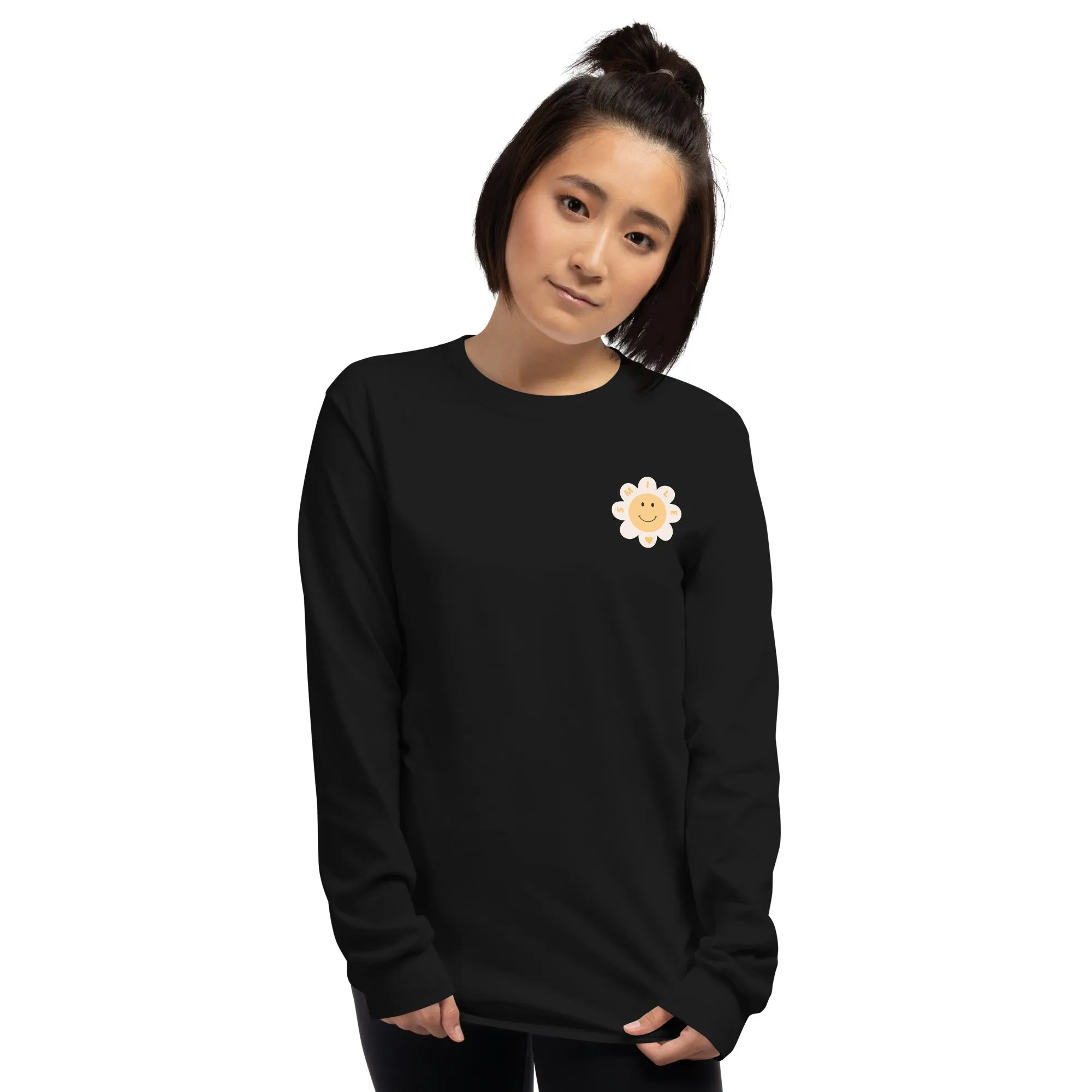 Flower Smile Long Sleeve Shirt