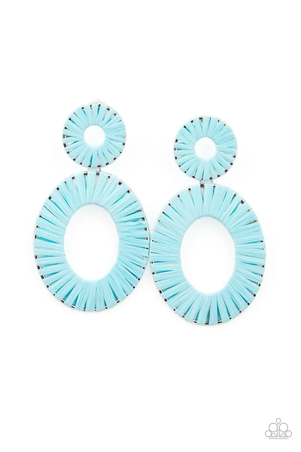 Foxy Flamenco Blue-Earrings