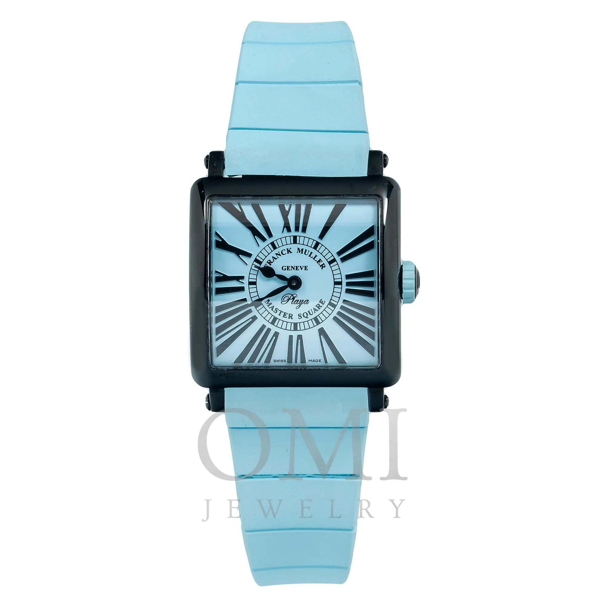 Franck Muller Geneve Master Square Playa 6002 L QZ 33MM Blue Dial