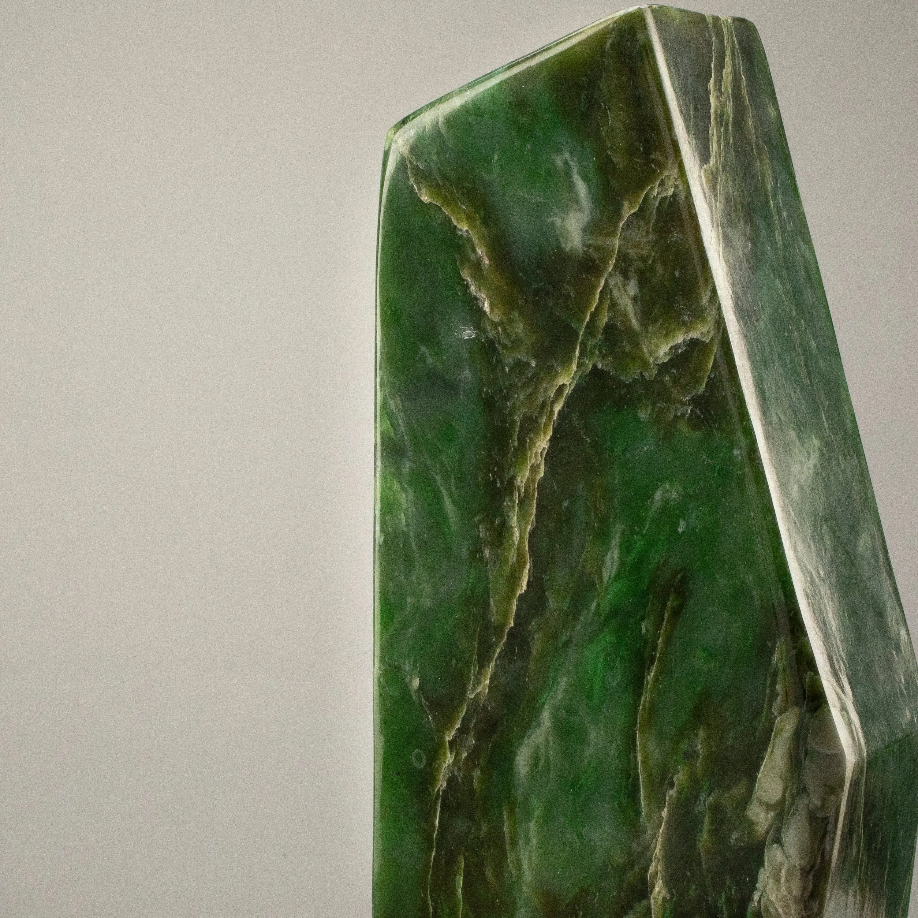 Freeform Nephrite Jade Tower from Afghanistan - 18.5 / 17 lbs