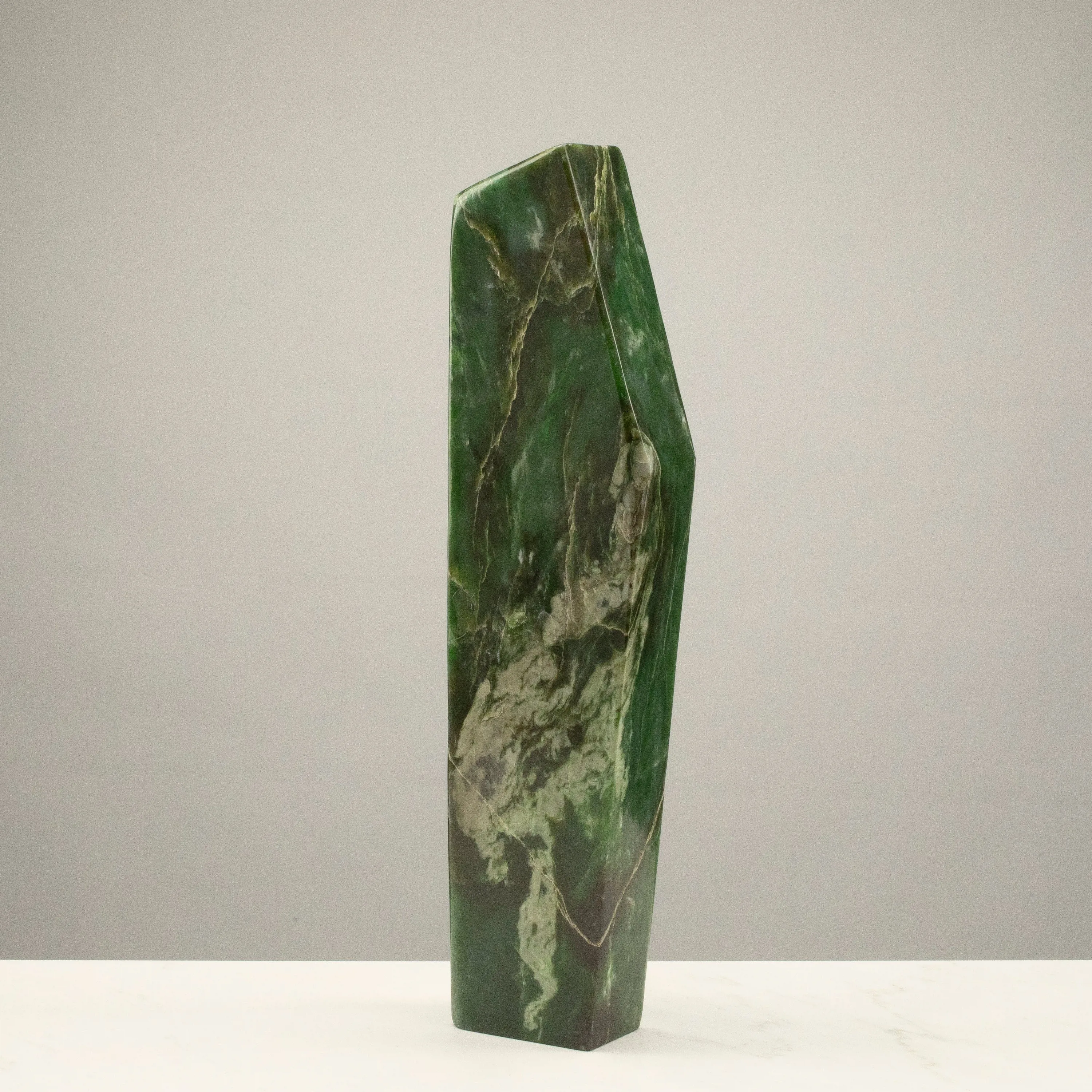 Freeform Nephrite Jade Tower from Afghanistan - 18.5 / 17 lbs