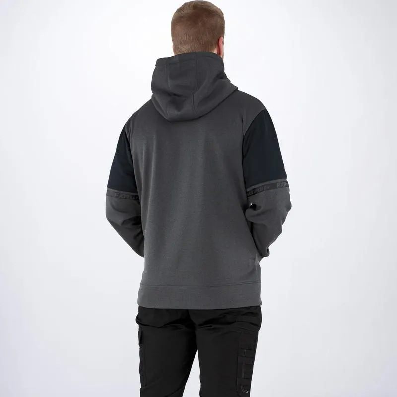 FXR Race Division Tech Pullover Fleece Char Heather/Hi Vis