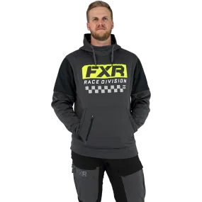 FXR Race Division Tech Pullover Fleece Char Heather/Hi Vis