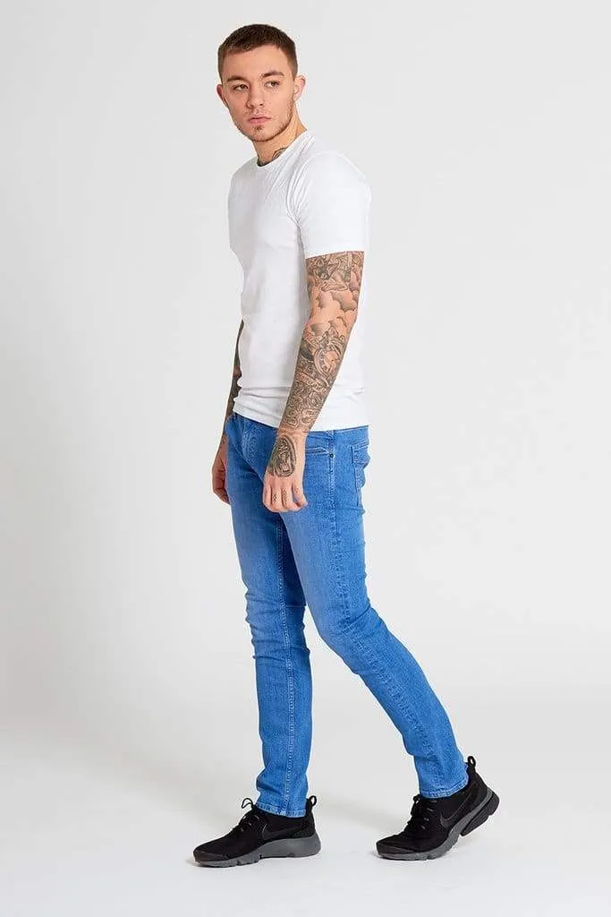 GAMMA Slim Fit Jeans In Intense Blue Wash