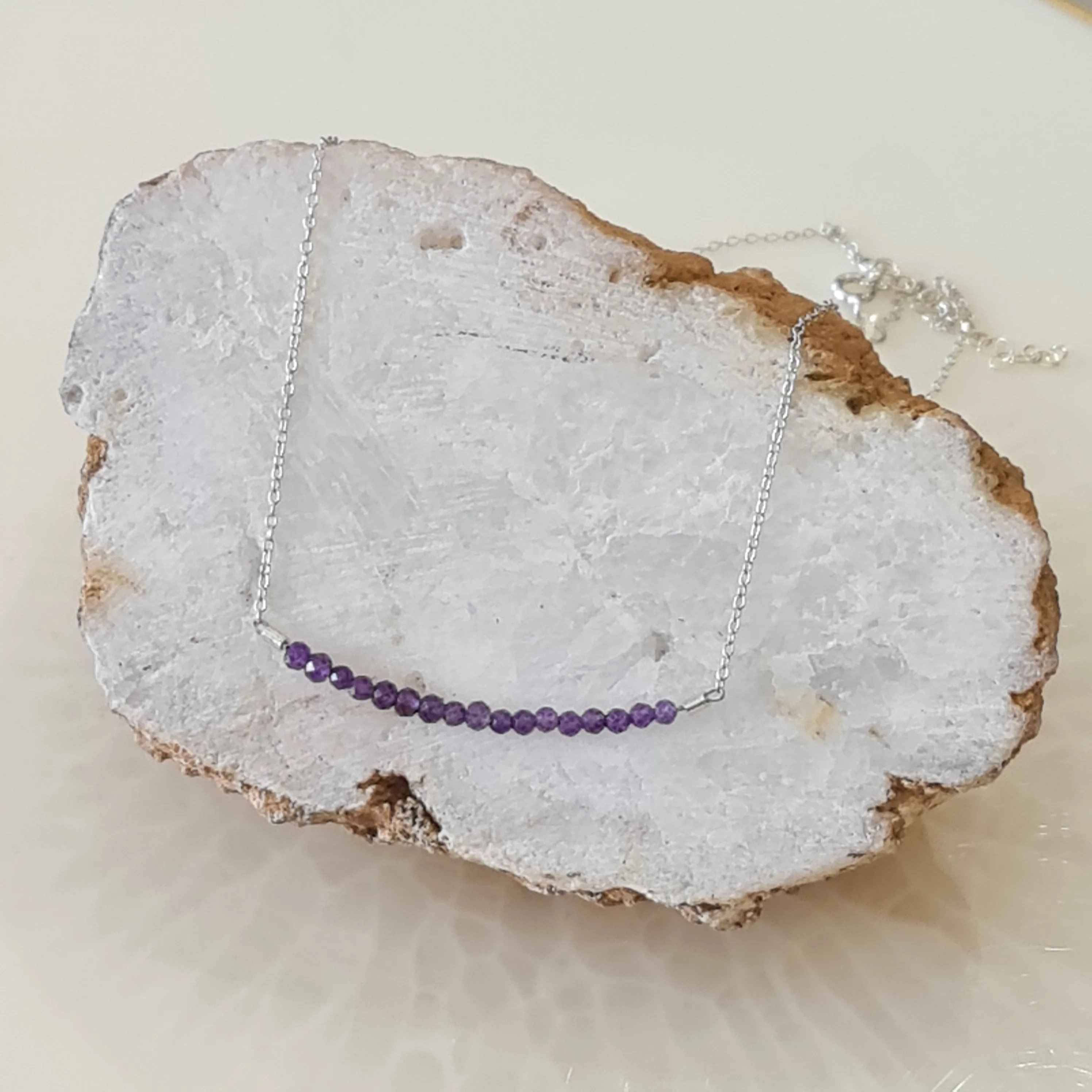 Gemia Amethyst Stone Necklace