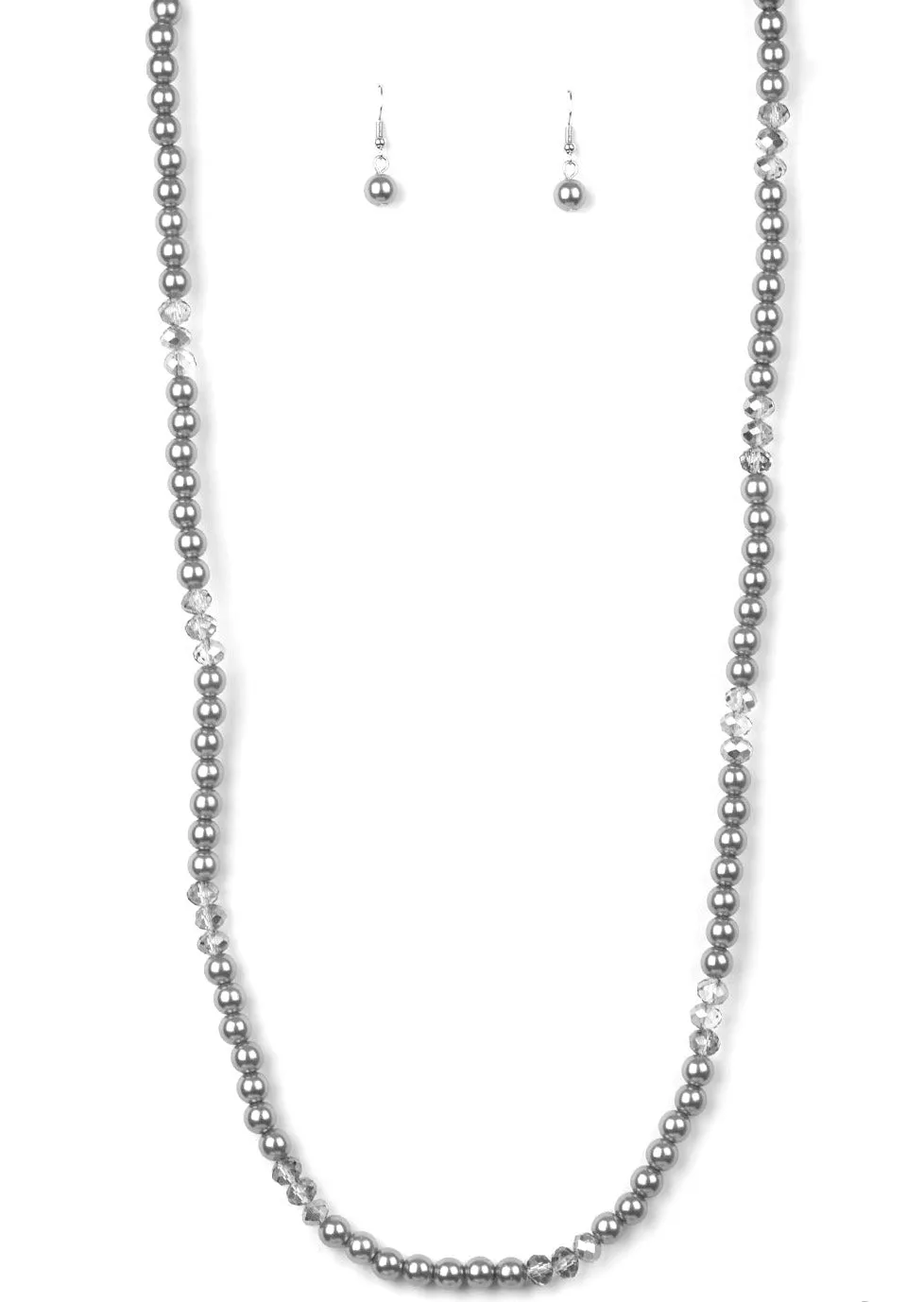 Girls Have More FUNDS Silver Necklace Set