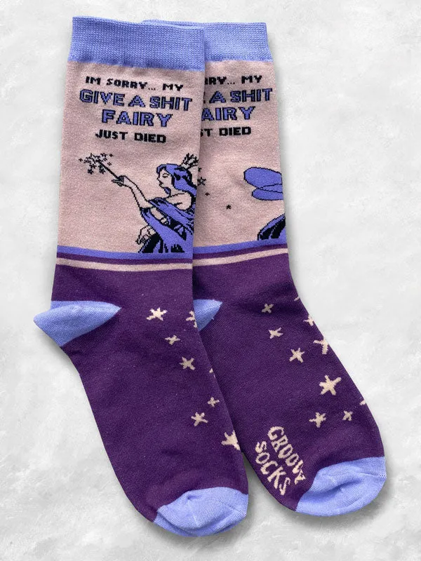 Give a Shit Fairy Women’s Crew Socks