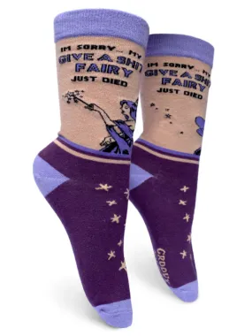 Give a Shit Fairy Women’s Crew Socks