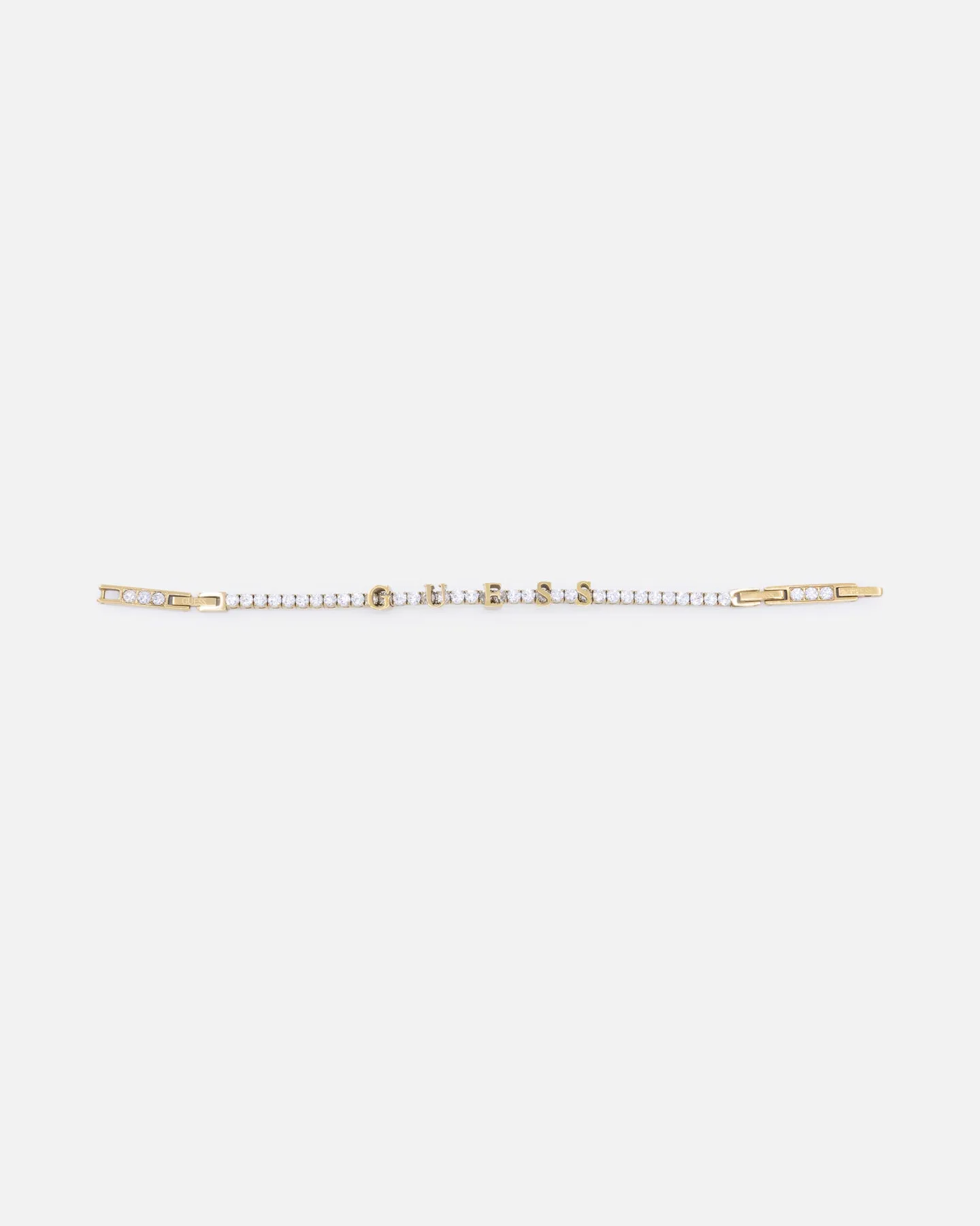 Guess Mainline Women's Arm Party Guess Tennis Bracelet Yellow Gold