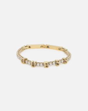 Guess Mainline Women's Arm Party Guess Tennis Bracelet Yellow Gold