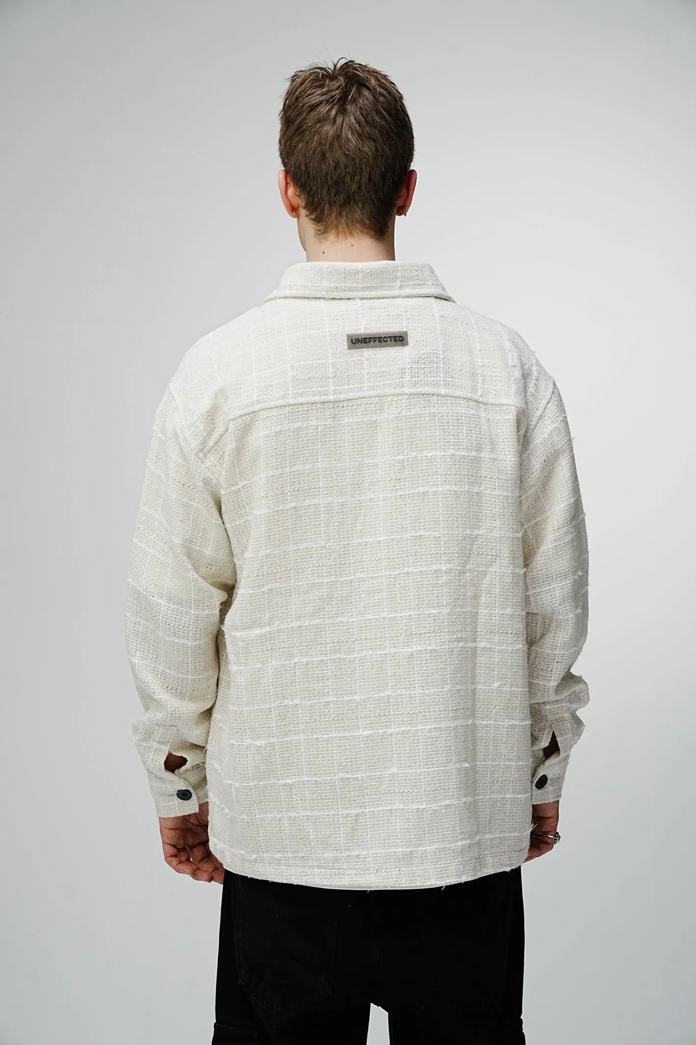 Heavy Flannel Oversized Shirt Timeless Cream