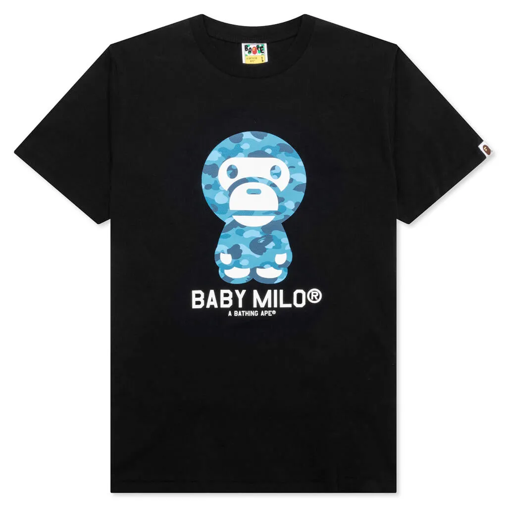 Honeycomb Camo Baby Milo Tee - Black/Blue