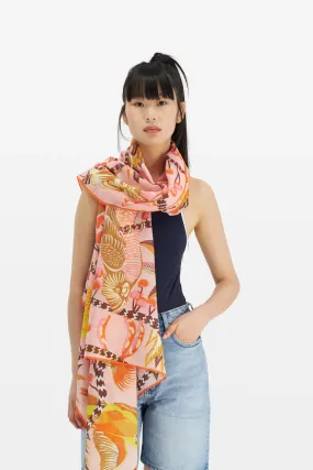 INOUI EDITIONS CERISE 100 NUDE SCARF / SARONG