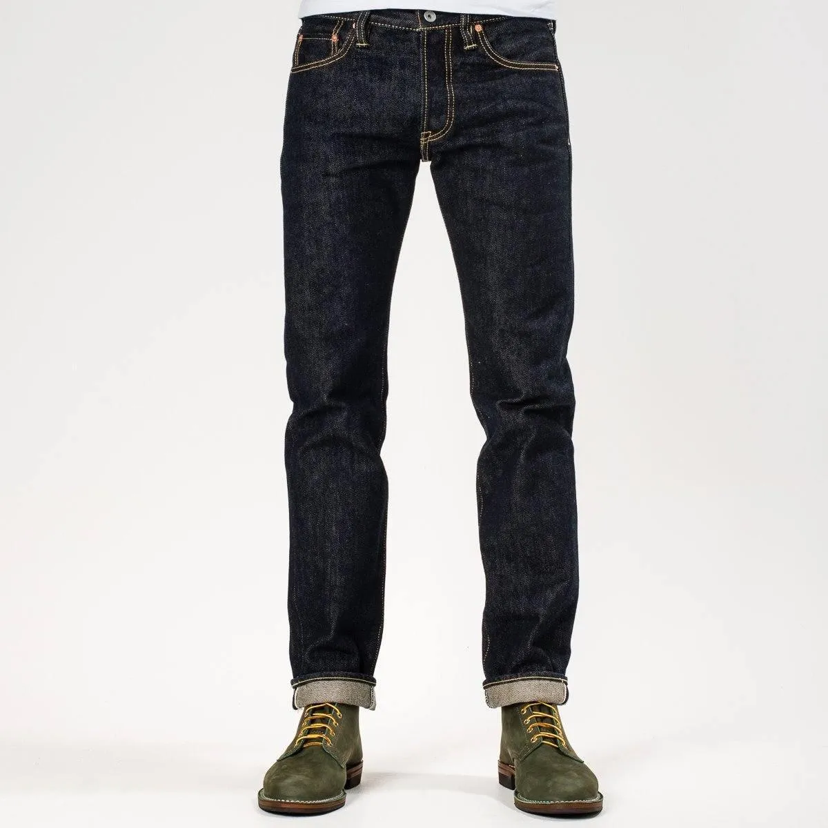 Iron Heart 21oz IH-777S-21 Selvedge Denim Slim Tapered Jeans - Indigo