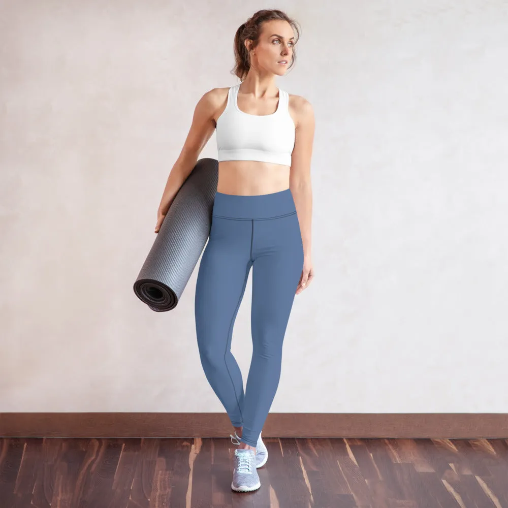 Kashmir Blue "I Am Happier Outside" Leggings