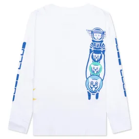 Kids North Star L/S Tee - Bleach White