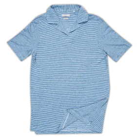 Lize Polo Linen Shirt Stripe (sugar paper)