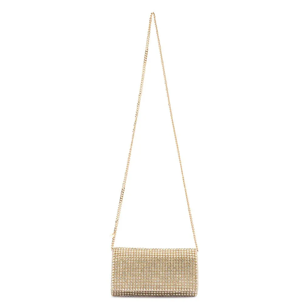 Mariana Crystal Clutch (Champagne)