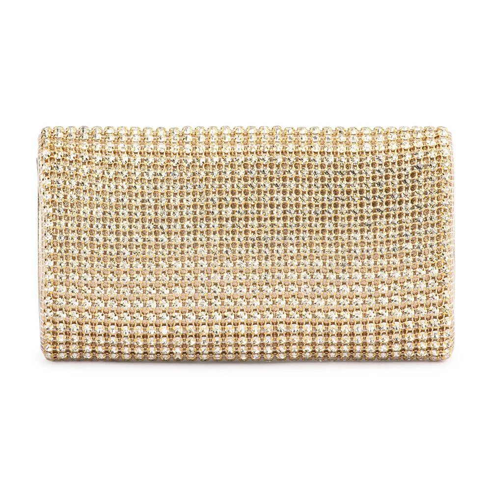 Mariana Crystal Clutch (Champagne)