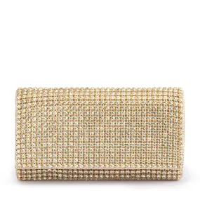 Mariana Crystal Clutch (Champagne)