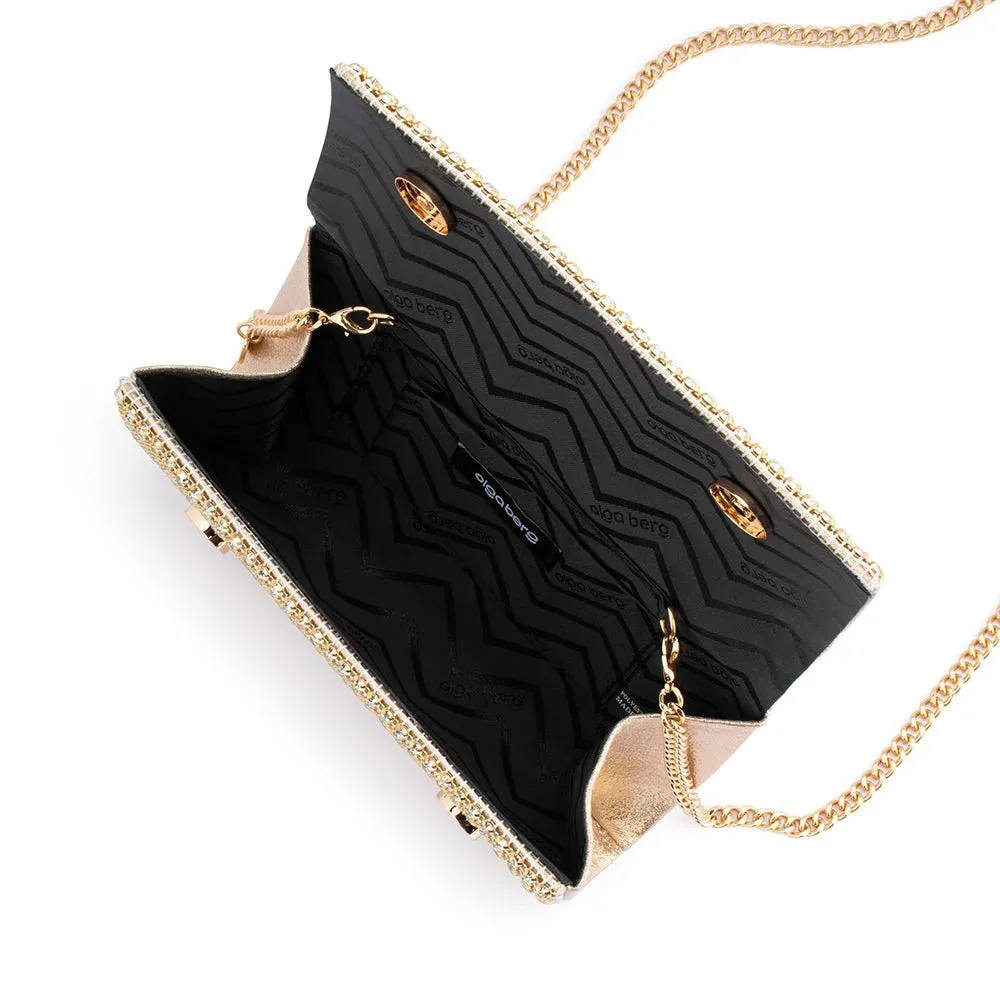 Mariana Crystal Clutch (Champagne)