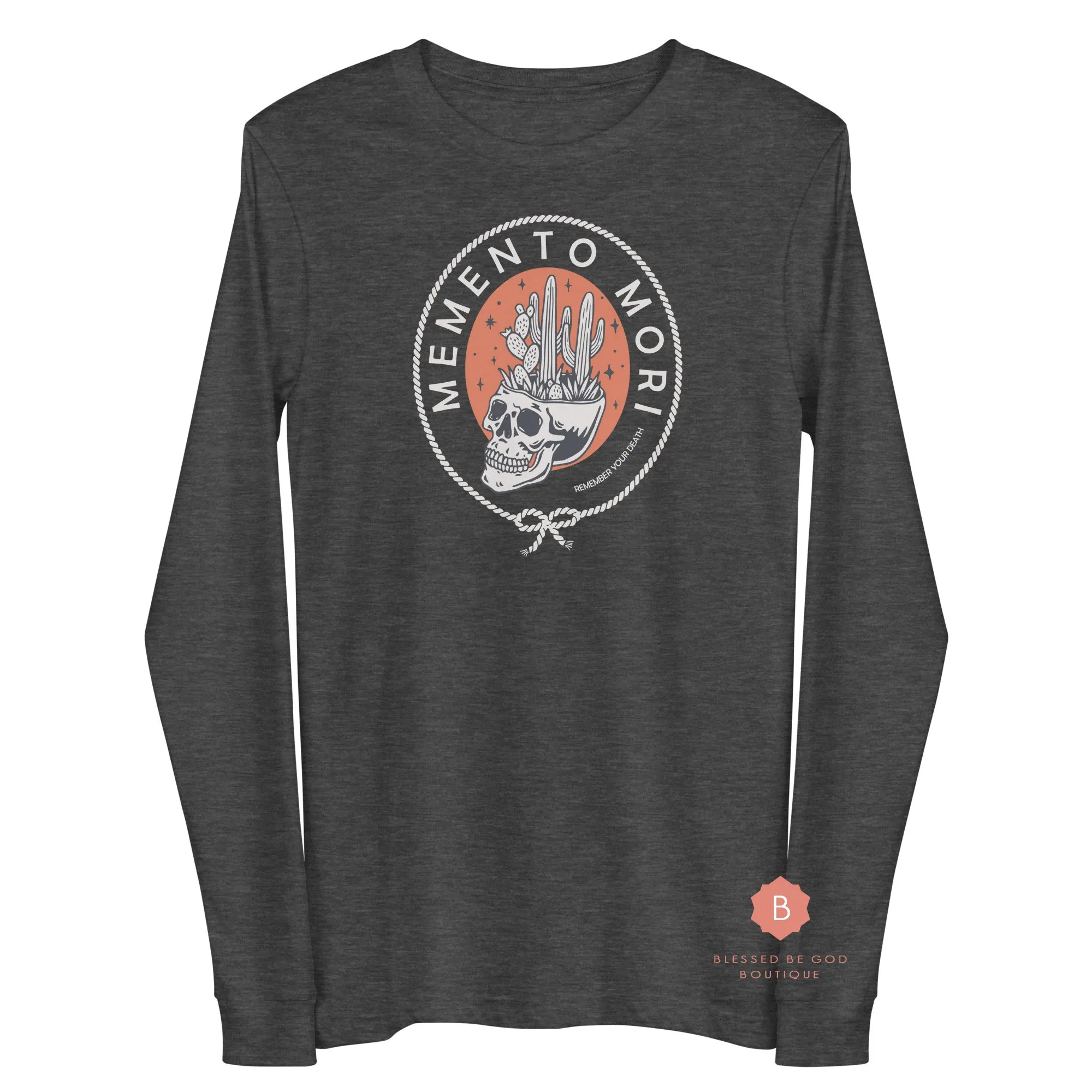 Memento Mori Catholic t-shirt, long sleeve