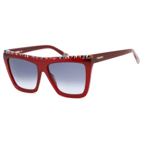 Missoni MIS 0087/N/S Sunglasses Burgundy / Blue Shaded Women's