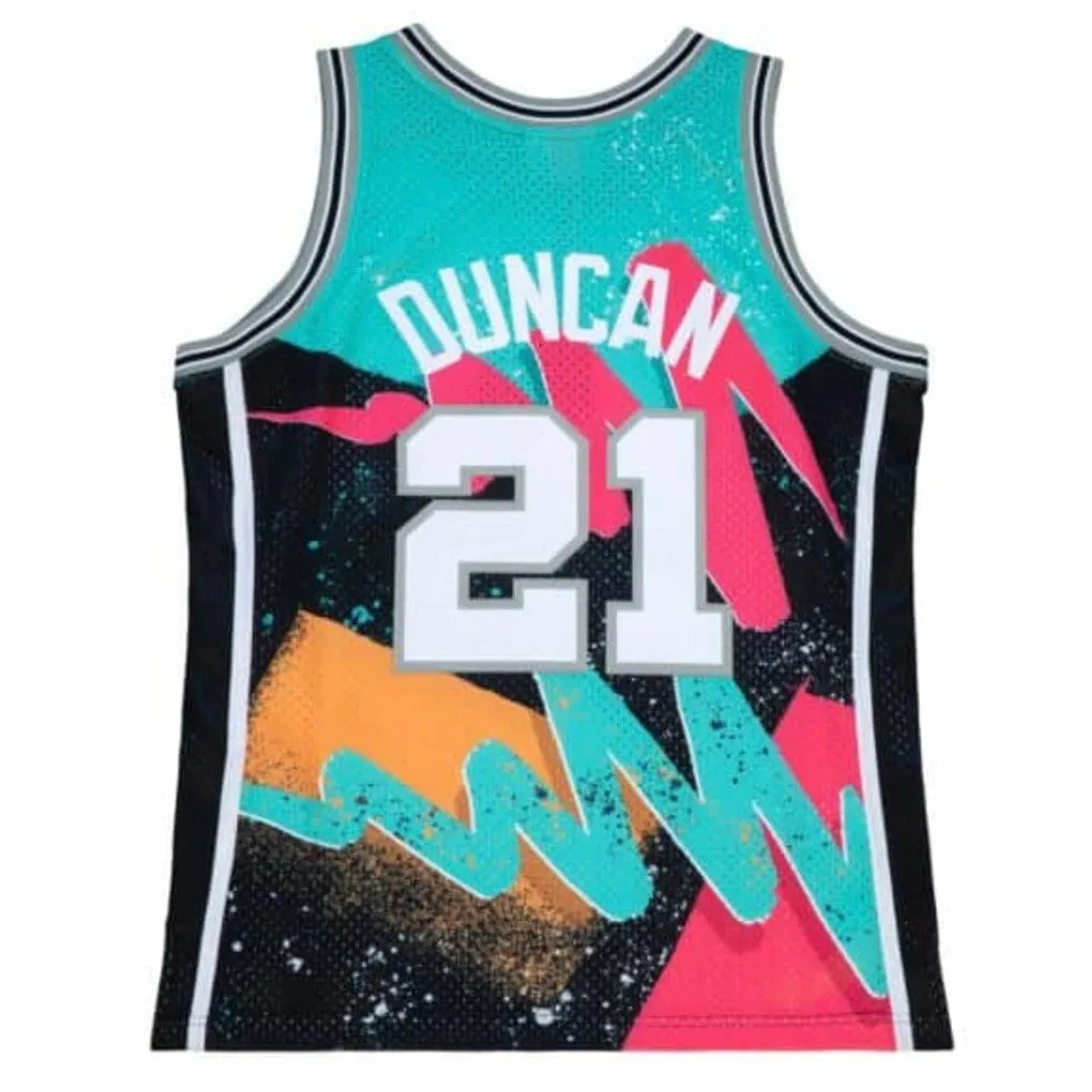 Mitchell & Ness Hyper Hoops Swingman San Antonia Spurs Jersey (Teal/Black)