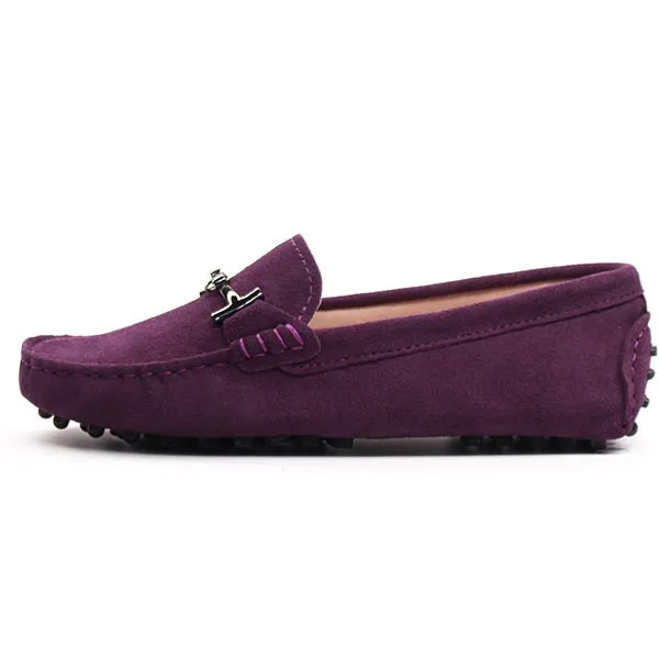 MIYAGINA Leather Women Spring Flat Moccasins Shoes