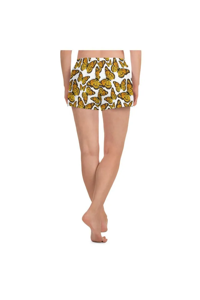 Monarch Butterflies Women's Athletic Short Shorts