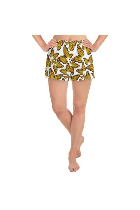 Monarch Butterflies Women's Athletic Short Shorts