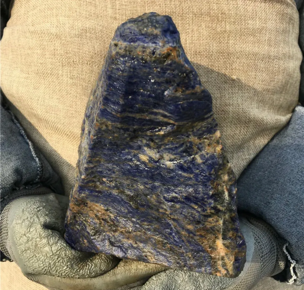 Natural Sodalite gemstone Boulder Rock