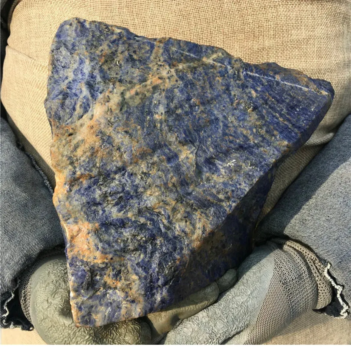 Natural Sodalite gemstone Boulder Rock