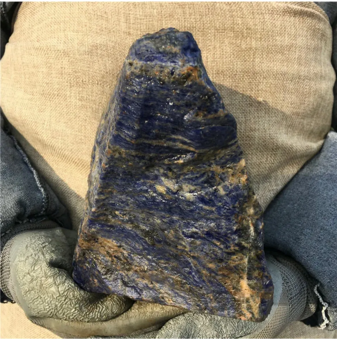 Natural Sodalite gemstone Boulder Rock