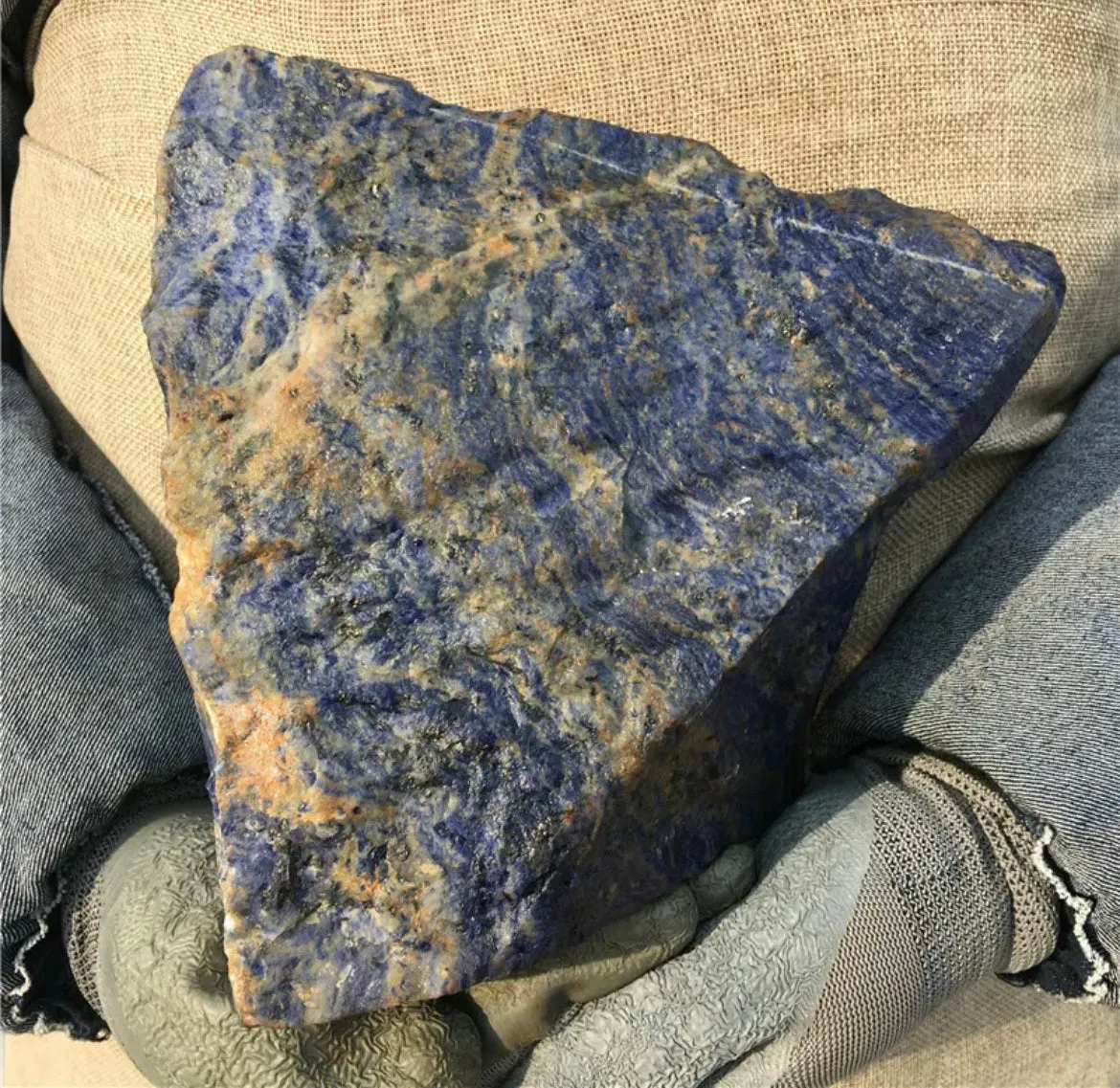 Natural Sodalite gemstone Boulder Rock