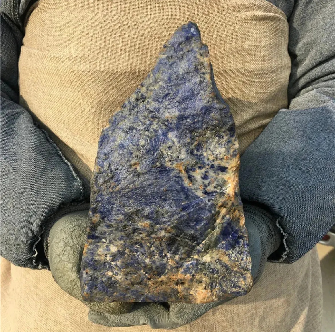 Natural Sodalite gemstone Boulder Rock