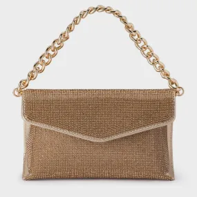 Nico Crystal Clutch (Gold)