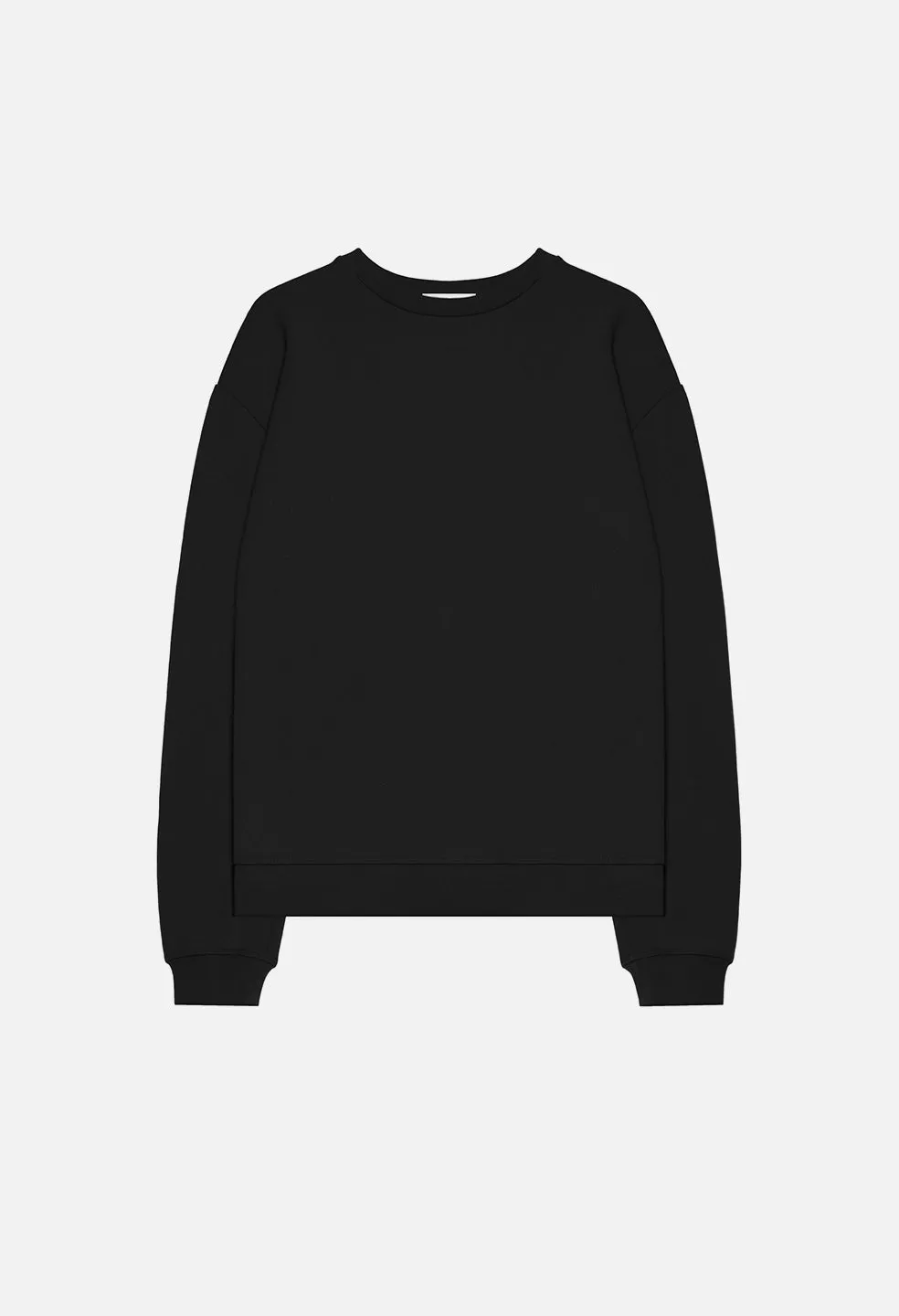 Oversized Crewneck Pullover / Black