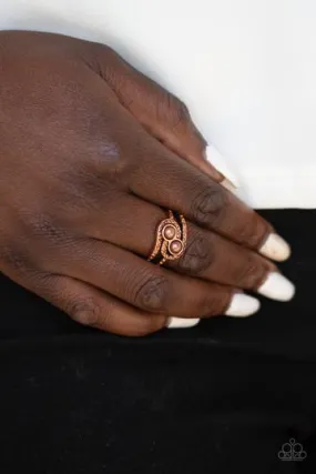 Paparazzi Collect Up Front Copper Ring