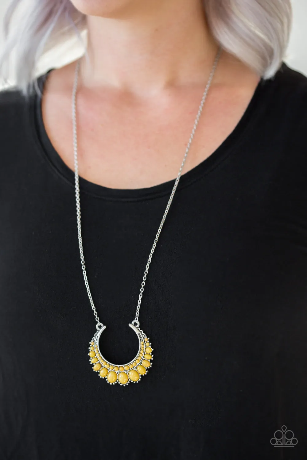 Paparazzi Count To ZEN Yellow Necklace Set