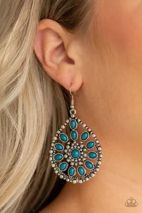 Paparazzi Free To Roam Blue Earrings