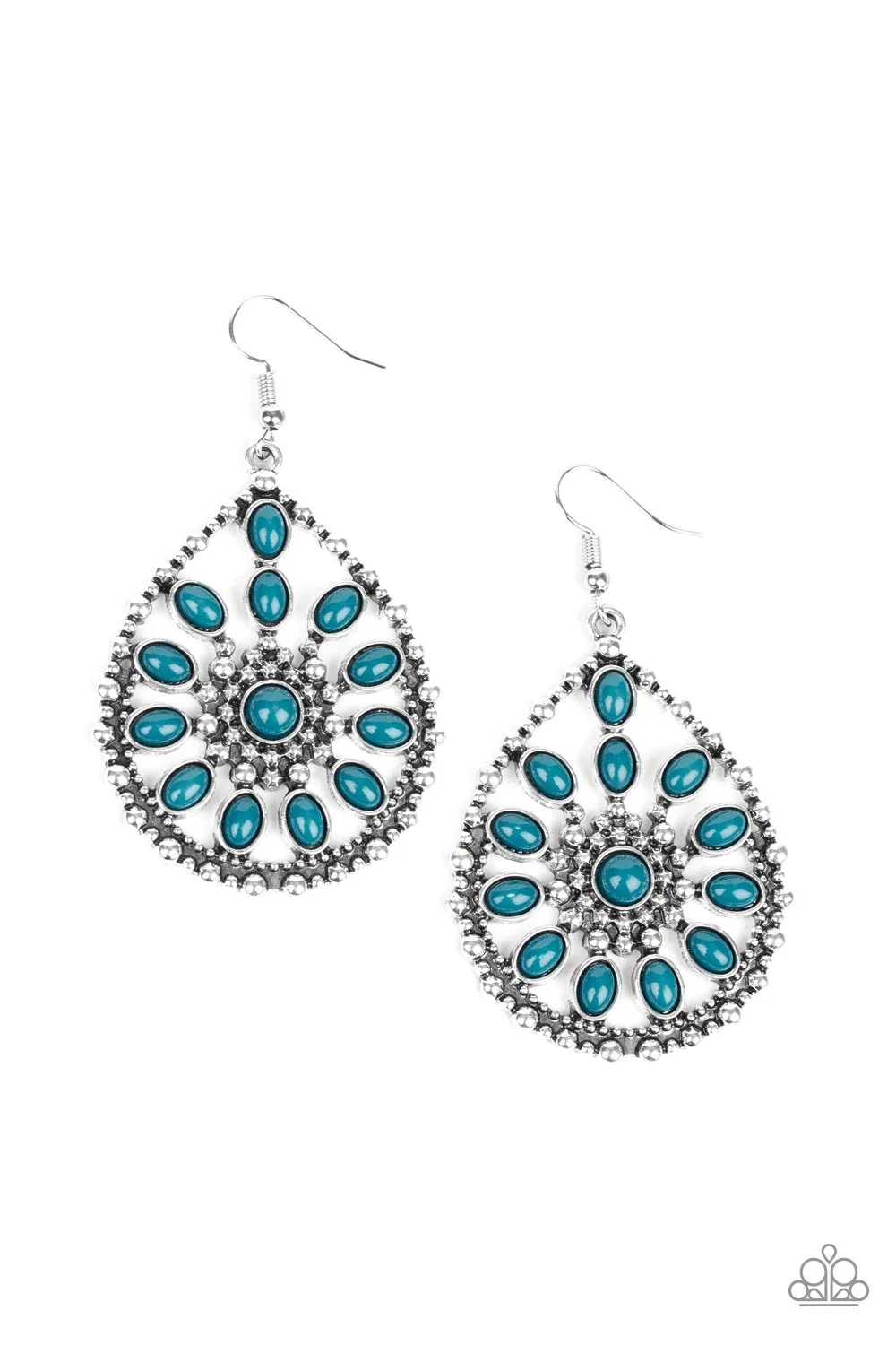 Paparazzi Free To Roam Blue Earrings