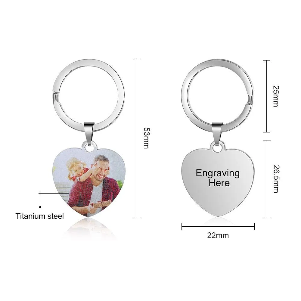 Personalized Custom Photo Keychain