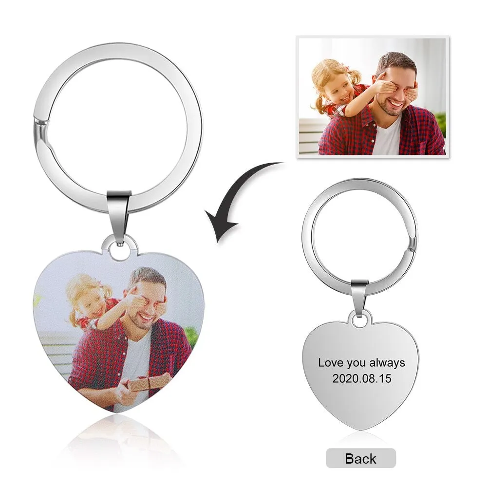 Personalized Custom Photo Keychain