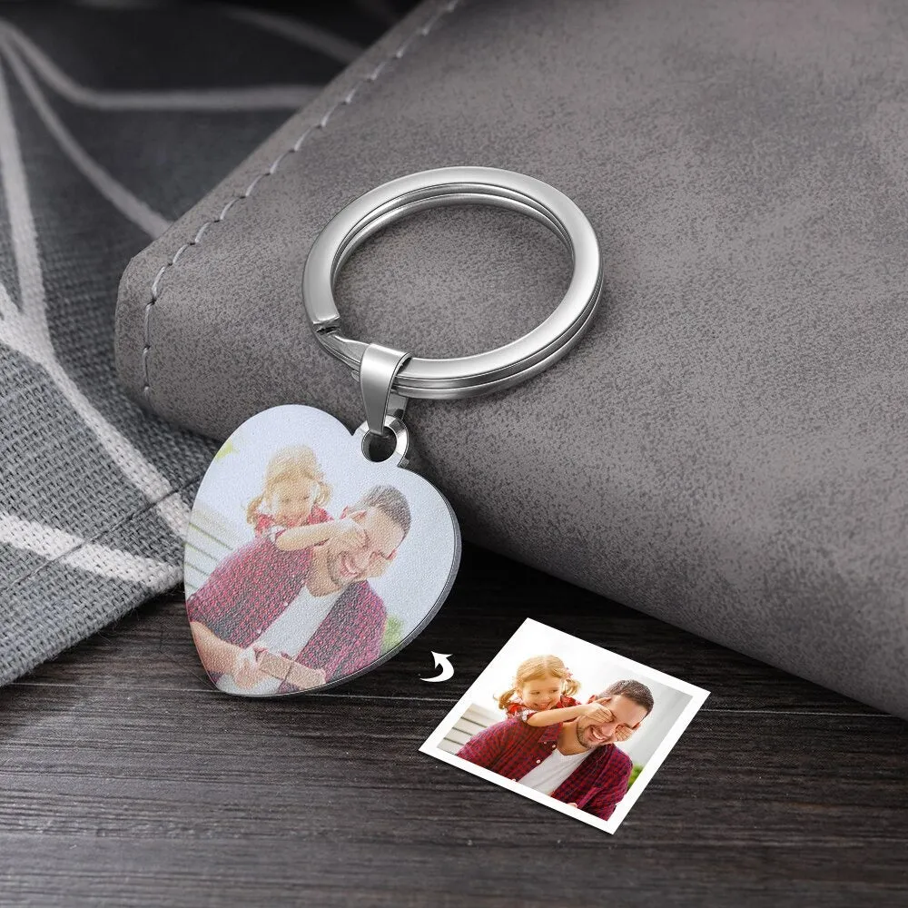 Personalized Custom Photo Keychain