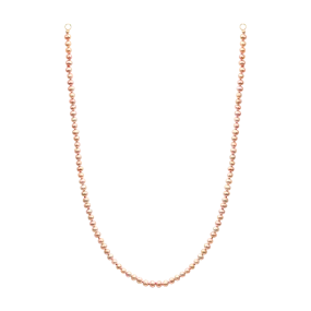 Petite Pink Round Seed Pearl Strand with Pink Silk - 11560