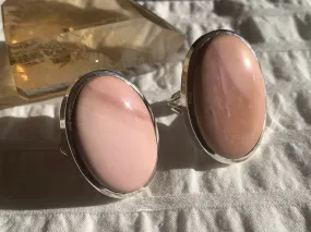 Pink Opal Naevia Ring - Large Oval (US 8 & 9)