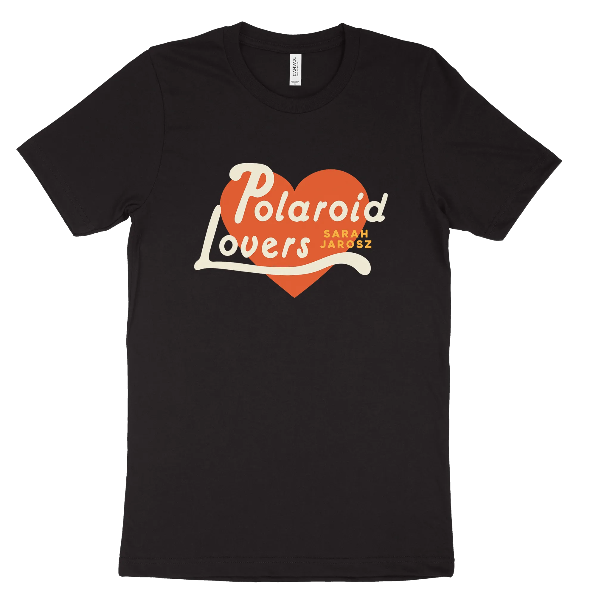 Polaroid Lovers Heart Logo Tee Black