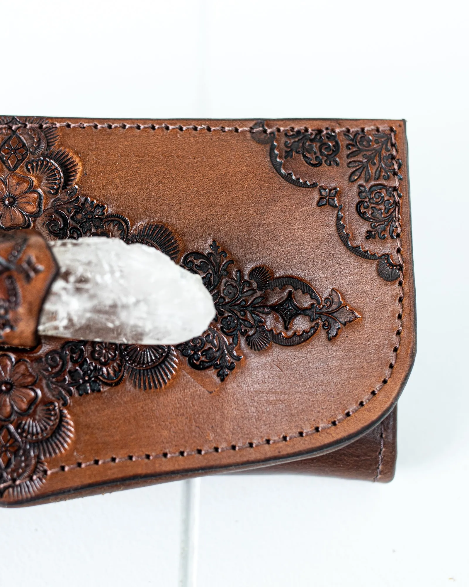 Priestess Wallet with Quartz Crystal