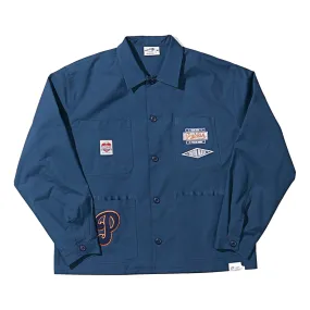 PUBLISH BADGE WORK SHIRT -BLUE